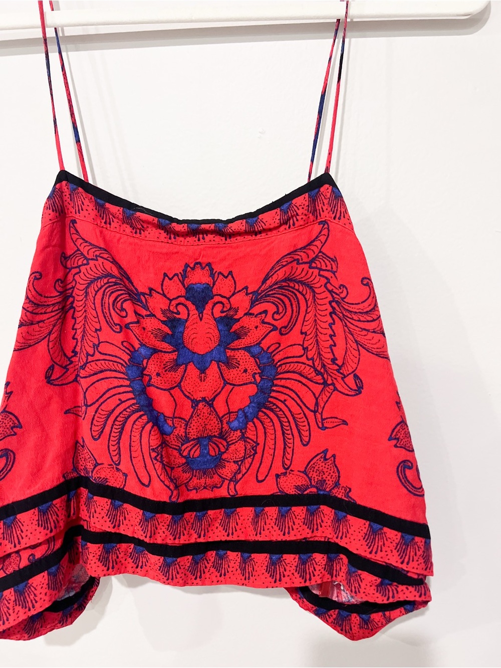 Free People Red Boho Tank Top - Picture 2 of 5